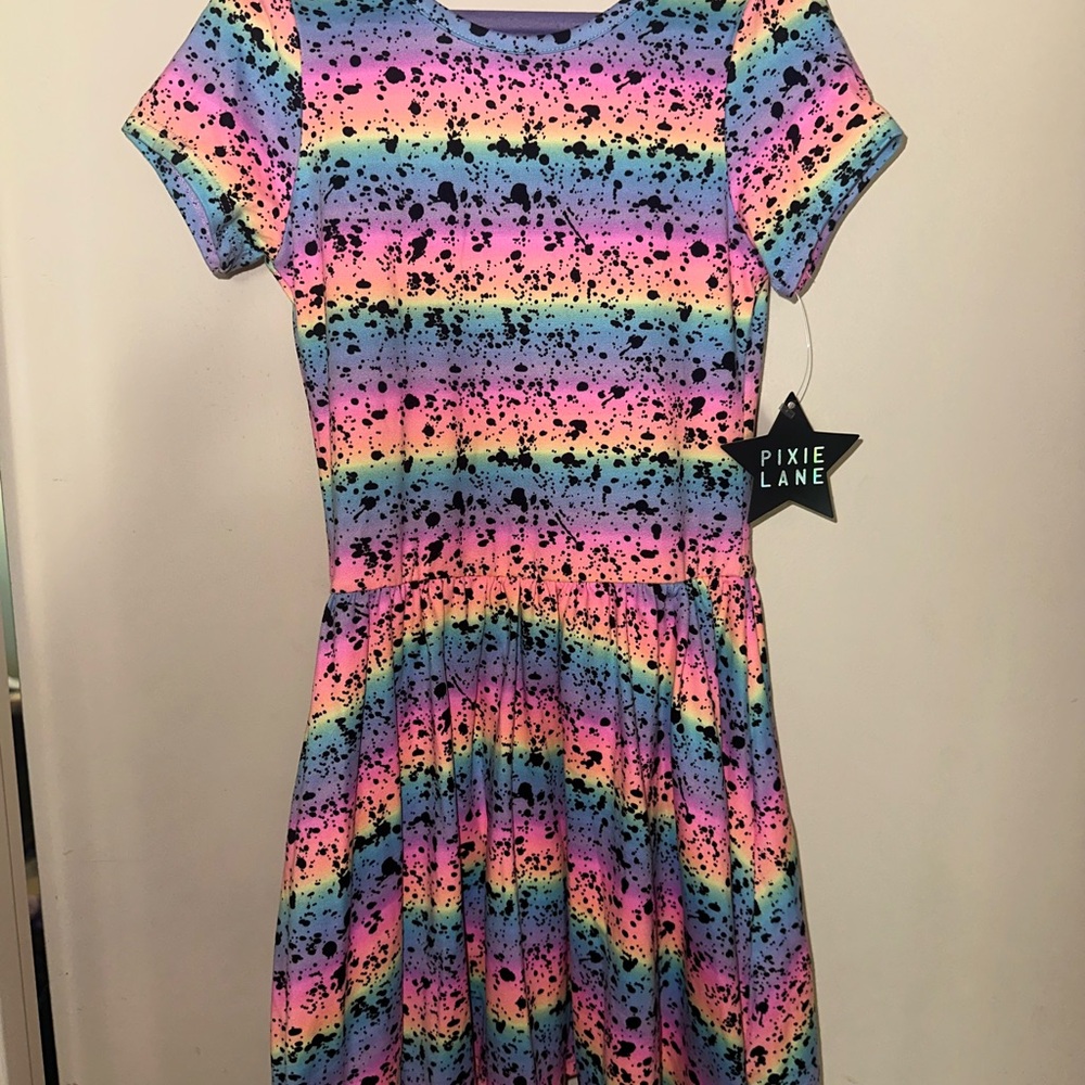 Pixie Lane size 7 NWT Multicolor Kids Dress